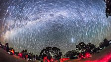 Trails over the OzSky Star Party