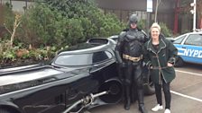 Sacha with Batman