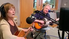 Cathryn Craig & Brian Willoughby in session on The Durbervilles Folk & Roots Show