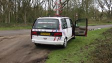 The radio car was in Litcham to start this week's show