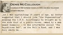 The words of Denis McCullough