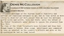 The words of Denis McCullough