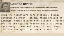 The words of George Irvine