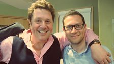 John Wilson poses with Michael Ball