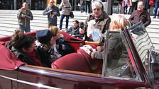 There was a big surprise waiting for David in a classic car outside our studios at The Forum