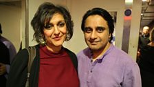 Meera Syal and Sanjeev Bhaskar