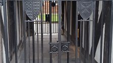 The entry to the newly opened Shakespeare’s Schoolroom & Guildhall at King Edward VI School