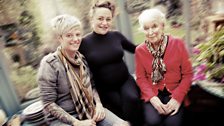 Jack Monroe with Jaime Winstone and June Whitfield