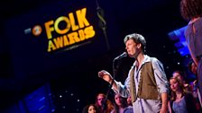 Sam Lee performs at the Radio 2 Folk Awards 2016