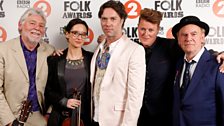 Rufus Wainwright and his entourage at the Radio 2 Folk Awards 2016