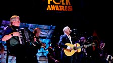 Mark Knopfler performs at the Radio 2 Folk Awards 2016