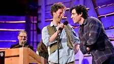 Stephen Mangan presents the award for Best Traditional Track