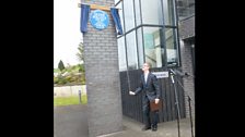 The unveiling of the plaque