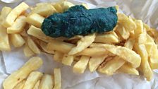 Blue Battered Sausages