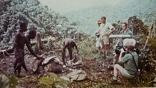 Filming crew on location in Papua New Guinea