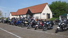 Clue two was with a Goldstar bike at this motorcycle event at the Lophams village hall