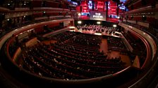 Wide shot of the Symphony Hall in Birmingham