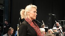 The fabulous Hannah Waddingham in rehearsals...