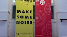 Tectonics and Radio 3 posters in Glasgow's City Halls