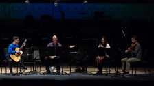 Neil Davidson, Michael Pisaro, Jessika Kenney & Eyvind Kang perform 'Lucretius Melody' by Michael Pisaro