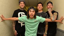 Pierce The Veil in session at Maida Vale Studios