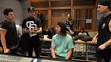 Pierce The Veil in session at Maida Vale Studios