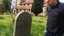 Andrew Martlew at Alfred Martlew's Grave.