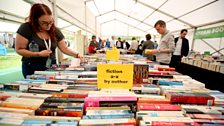 Second hand book stall at the festival