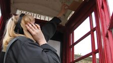 Clue four was inside the red phone box at Sparham