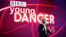 Zoe Ball presents from the stage at the Grand Final