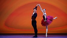 Ballet winner Archie Sullivan performs with his partner Kaylee Marko during the Grand Final of tv Young Dancer