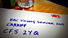 An entry application for tv Young Dancer 2015 arrives at our office in the post