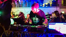 Turntablist Mr Switch performs with the Southbank Sinfonia