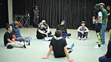 The Hip Hop Category Finalists have a session with their mentors and a battle workshop in preparation for the Category Finals