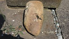 The treasure was with this glacial "erratic" at The Old Rectory in Beachamwell, also hosting an open garden event