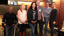 Presenters and Guests in the studio