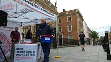 Worcester EU Referendum Market Stall