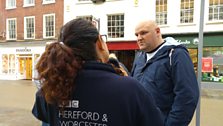 Worcester EU Referendum Market Stall