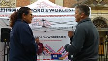 Worcester EU Referendum Market Stall