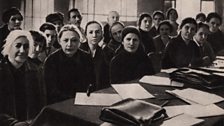 Unknown - Nadezhda Krupskaia and Clara Zetkin attending the Presidium of the III All-Russian conference on pre-school education