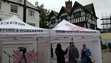 Hereford EU Referendum Market Stall