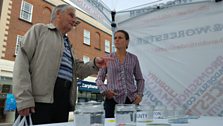 Hereford EU Referendum Market Stall