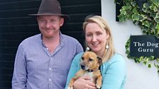 Keith Matthews, Cathy Moorehead and Roxie the Jack Russell