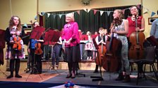 The children of Sanday school performing 'Wendy's Wedding Music' by Sir Peter Maxwell Davies