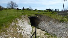 Entrance to mine tunnel at La Boiselle