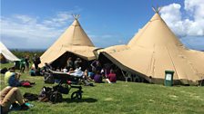 Sark Folk Festival: Teepee stages