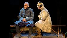 King Lear with The Fool (Don Warrington and Miltos Yerolemou, Photo: Jonathan Keenan)