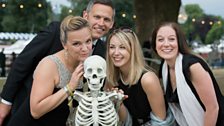 Henley Festival: Skeleton art