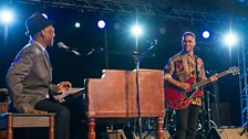 Cornbury:  Booker T on stage