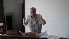 Conductor Mike Reed at the piano rehearsal